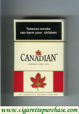 Canadian Virginia cigarettes king size